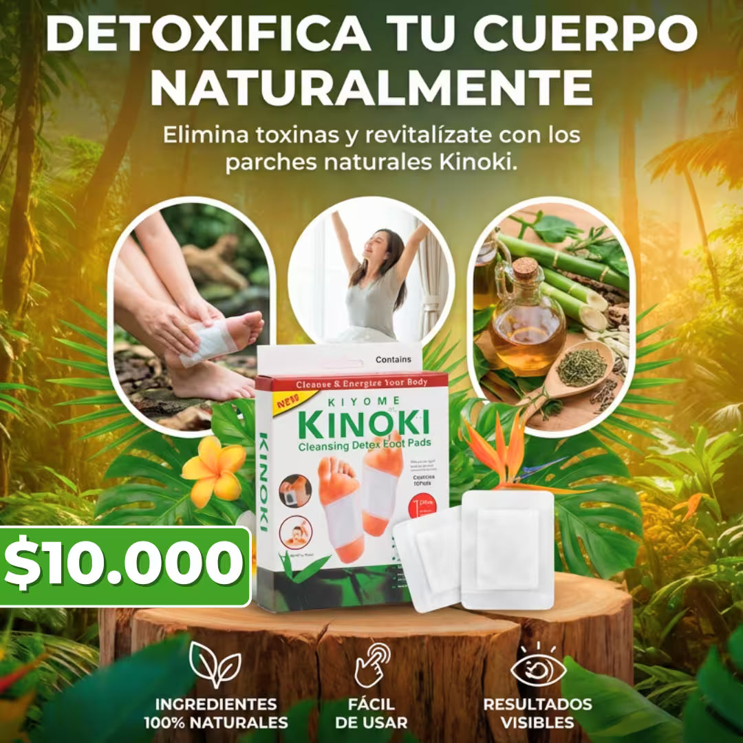 10 Parches Kinoki Desintoxicantes