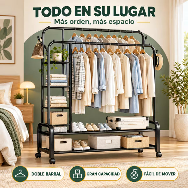Perchero Organizador Doble