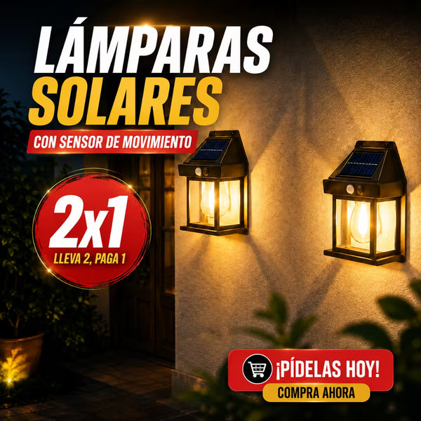 Lampara Solar Con Sensor De Movimiento