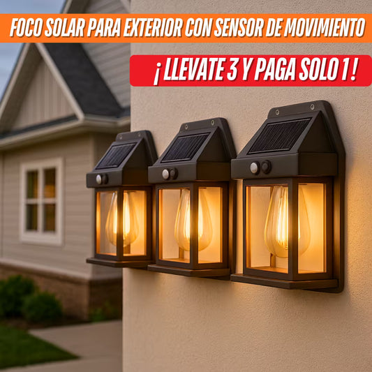 ¡𝗟𝗹𝗲𝘃𝗮𝘁𝗲 𝟯 𝘆 𝗽𝗮𝗴𝗮 𝘀𝗼𝗹𝗼 𝟭! - Foco solar
