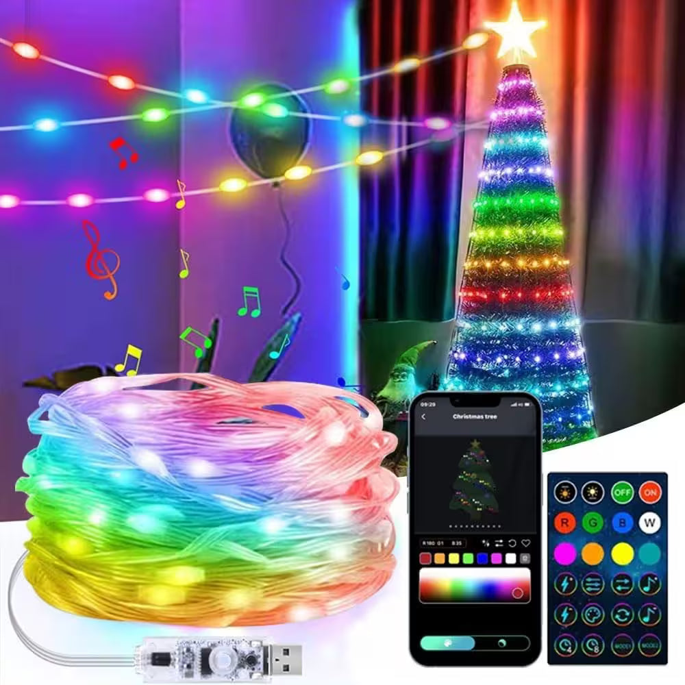 Luces RGB Navideñas USB