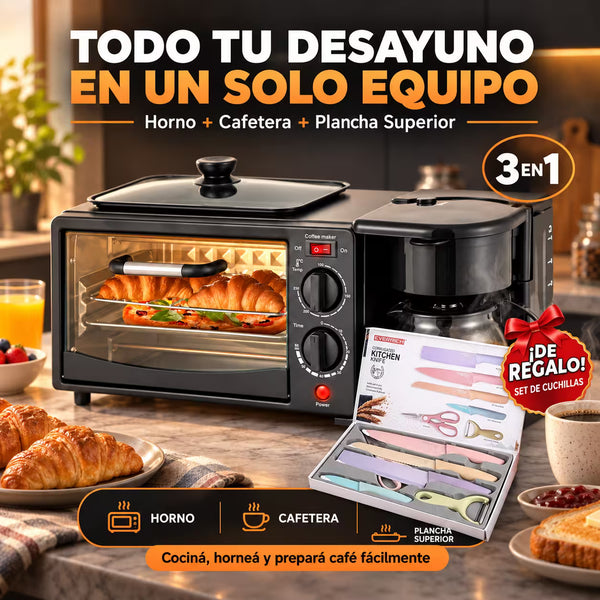 Horno 3 en 1 multifuncional -
