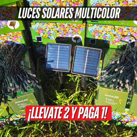 Luces led solares Multicolor 10metros / 100leds