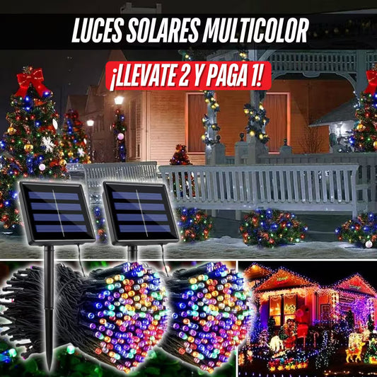 Luces Led Solares Multicolor